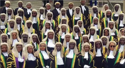  ??  ?? Cross section of judges during the special court session to mark the commenceme­nt of the court legal year 2018/2019 in Abuja...recently