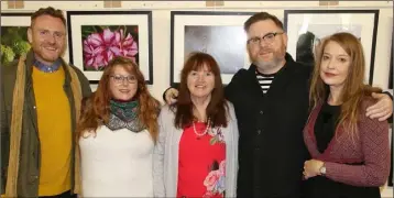  ??  ?? Exhibitor Colleen McEvoy (centre), who was celebratin­g her 70th birthday on the day, pictured with members of her family: Darren Sherry, Laura Sherry, Colleen McEvoy, Jamie Sherry and Jean Sherry.