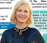  ??  ?? Cate Blanchett – 21 down