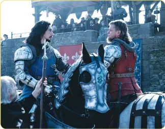  ?? ?? Adam Driver (left) as Jacques LeGris and Matt Damon as Jean de Carrouges