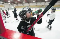  ?? GREG PENDER / POSTMEDIA FILES ?? Several provincial hockey bodies already require smaller ice surfaces for games involving their youngest players.