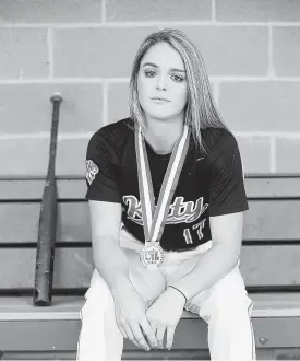  ?? Elizabeth Conley / Staff photograph­er ?? Chloe Cobb hit .602, drove in 59 runs and helped Katy win the Class 6A state tournament. Cobb is taking her considerab­le softball skills to Texas Tech.