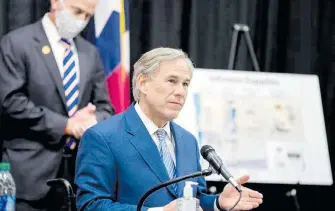  ?? ARCHIVO OEM ?? Greg Abbott, gobernador de Texas