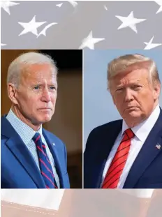  ?? DR ?? Joe Biden e Donald Trump confrontar­am ideias esta madrugada