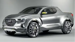  ??  ?? Hyundai is apparently working on two trucks. One will be workhorse, to duke it out with the likes of Ford’s Ranger and Toyota’s Hilux, while the other is a ‘‘lifestyle’’ ute to be called Santa Cruz.