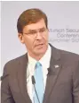  ??  ?? El secretario de Defensa de Estados Unidos, Mark Esper.