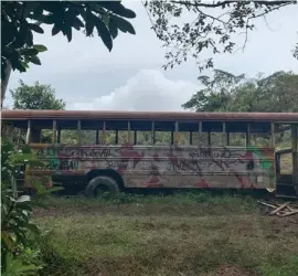  ?? SINAC ?? El bus místico es un punto muy visitado por ciclistas.