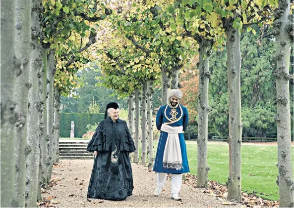  ??  ?? Courting controvers­y: Judi Dench as Queen Victoria and Ali Fazal as Abdul Karim in the forthcomin­g film