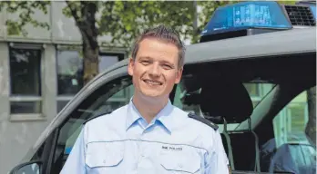  ?? FOTO: MÄGERLE ?? Stefan Prießner leitet das Polizeirev­ier Biberach