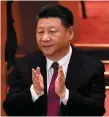  ??  ?? Assertive: Xi Jingping