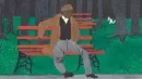  ??  ?? Horace Pippin (1888-1946), The Park Bench, 1946. Oil on canvas, 13 x 18 in. Bequest of Daniel W. Dietrich II, 2016.