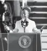  ?? GETTY IMAGES
ROB CARR/ ?? Amanda Gorman, the National Youth Poet Laureate, reading
“The Hill We Climb”during the inaugurati­on of Joe Biden as president on the West Front of the U.S. Capitol on Jan. 20.