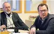  ?? RP-F./A. DJ ?? Ortsverein­svorsitzen­der Heribert Klein (l.) und Florian Peters.