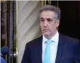  ?? AFP ?? Michael Cohen ist der Kronzeuge im Schweigege­ld-Prozess.,