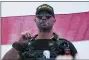  ?? ALLISON DINNER - THE AP ?? Proud Boys leader Henry “Enrique” Tarrio wears a hat that says The War Boys during a rally in Portland, Ore., on Sept. 26, 2020.