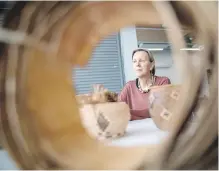  ?? DARRYL DYCK, CP ?? Brenda Crabtree, director of Aboriginal programs at Emily Carr University of Art and Design, remembers helping her grandmothe­r harvest and weave cedar roots and bark into baskets.