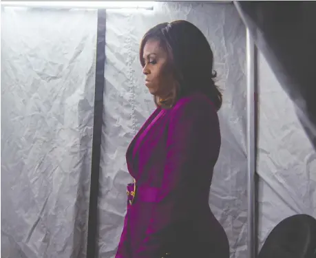  ?? NETFLIX ?? Michelle Obama’s Becoming documentar­y takes a look behind the scenes of the former first lady’s 2019 national book tour.