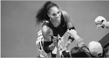  ?? PHOTO: REUTERS ?? While Serena Williams was absent on court during the US Open, she made headlines with her Instagram posts as she became a mother