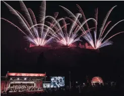  ??  ?? Stunning: Edinburgh’s Virgin Money Fireworks Concert