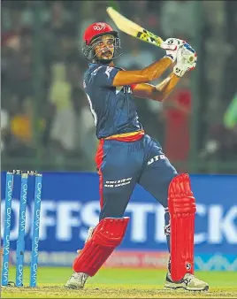  ?? BCCI ?? Harshal Patel (36* off 16 balls and 1/23) was one of the stars of Delhi Daredevils’s 34run victory over Chennai Super Kings at the Ferozeshah Kotla on Friday.