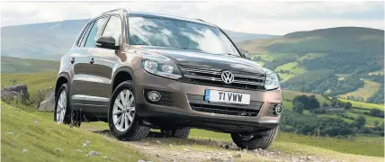  ??  ?? The Volkswagen Tiguan R-Line 2.0 TDI is available as part of the Motability scheme.