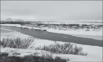  ?? Photo by Diana Haecker ?? OPEN WATER— The Nome River shows open water in this photo taken on Saturday, April 23.