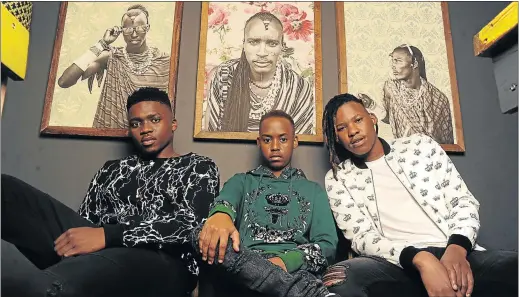  ?? Picture: SUPPLIED ?? GOING PLACES: Mthatha’s 047 music group Sihle Mdaka, Lihle Baleni and Ngcali Nundu have released their debut album titled, ‘Wen’ Ungowam’