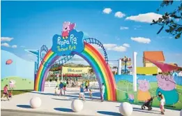  ?? MERLIN ENTERTAINM­ENTS GROUP ?? The Peppa Pig Theme Park in Germany will open in time for the character’s 20th anniversar­y.