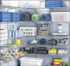  ?? ASSOCIATED PRESS ?? The Container Store Platinum Garage Shelving and Storage. Whether your garage is slightly disheveled or looks more like a storage unit, the changeover to fall is an ideal time to give your parking pad a much-needed tuneup using steps from...