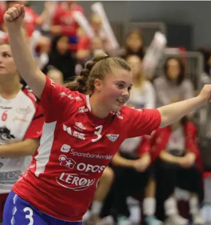  ?? ARKIVFOTO: ØRJAN DEISZ ?? TRIUMF: Christine Karlsen Alver ble toppscorer da Fana storspilte og slo Larvik på hjemmebane.