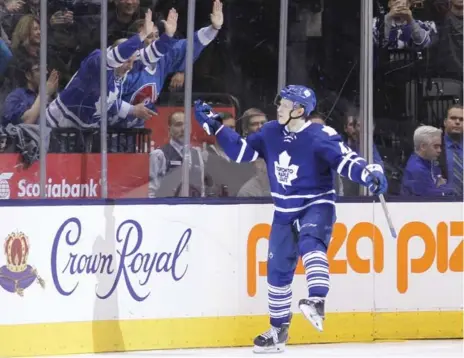  ?? JOHN E. SOKOLOWSKI/USA TODAY SPORTS ?? Nikita Soshnikov was at the back end of the Leafs’ rookie class last season, with five goals in 56 games. His season was ended by a concussion.