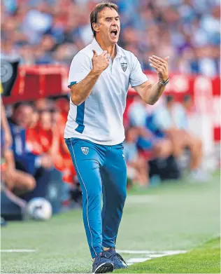  ?? ?? New Wolves boss Julen Lopetegui during his time in charge of Sevilla