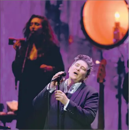  ?? Wally Skalij Los Angeles Times ?? K.D. LANG performed all the tracks, in order, from “Ingenue,” the album that lifted her to mainstream success, at the Ace Hotel.