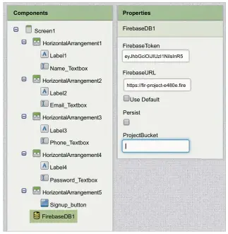  ??  ?? Figure 9: Set the URL to the Firebase component