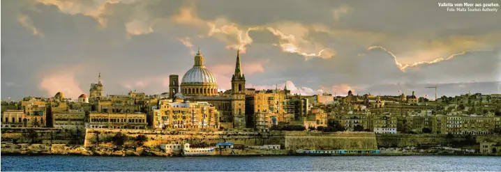  ?? Foto: Malta Tourism Authority ?? Valletta vom Meer aus gesehen.