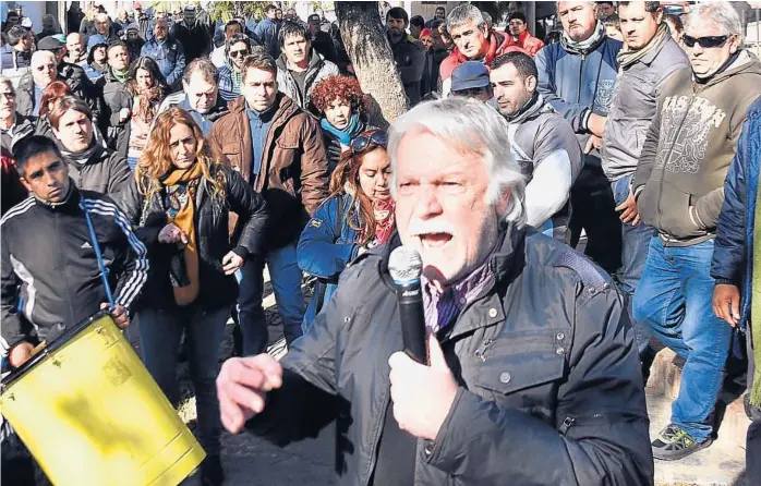  ?? (PEDRO CASTILLO) ?? Rubén Daniele. Muy respaldado dentro del gremio de municipale­s, el dirigente se convirtió en uno de los personajes más polémicos para los ciudadanos.