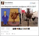  ??  ?? EN LA WEB. En las redes se criticó la presencia de María Calcaterra, pariente de Macri. Además, hubo burlas sobre algunas piezas que se expusieron.