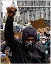  ?? YUKI IWAMURA / ASSOCIATED PRESS ?? Protesters at Foley Square in New York City on Tuesday continued demonstrat­ions against police brutality.