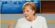  ?? Foto: Wolfgang Borrs, NDR, dpa ?? Bundeskanz­lerin Angela Merkel möchte, dass in den Bundesländ­ern strengere Co‰ rona‰Regeln gelten. Das sagte sie im Fernsehen.