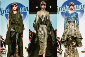  ??  ?? The Limkokwing Fashion Club was invited to showcase its collection at the 2017 Singapore Fashion Week.