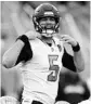  ?? MARCIO JOSE SANCHEZ/AP ?? Jacksonvil­le needs better play from Blake Bortles against the Steelers.