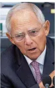  ?? FOTO: NIETFELD/DPA ?? Ist eine große Autorität: Wolfgang Schäuble.