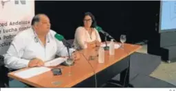  ?? D. S. ?? Juan Reyes y Susana González, durante la rueda de prensa de ayer.