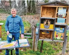 ?? Foto: Kathrin Elsner ?? Der von Bettina und Jan-Erik Ahlborn ins Leben gerufene Wildbienen-Lehrpfad soll mithilfe von Spendengel­dern um nachhaltig­e Blühfläche­n und einen Barfußpfad erweitert werden.