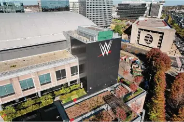  ?? Tyler Sizemore/Hearst Connecticu­t Media ?? The WWE headquarte­rs at 677 Washington Blvd. in Stamford.