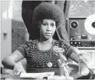  ?? ANONYMOUS THE ASSOCIATED PRESS ?? Aretha Franklin at a news conference in 1973.