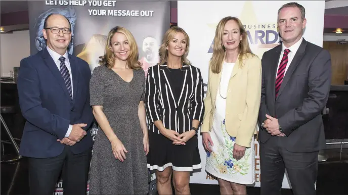  ??  ?? Eamon Kielty ( Money Plus) Jenny McCudden, Lorraine McDonnell, Siobhan McSharry ( McSharry Foley), Liam Cashell ( Money Plus)