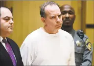  ?? Erik Trautmann / Hearst Connecticu­t Media ?? Attorney Kent Mawhinney is arraigned on conspiracy to commit murder charges in the case of missing mother of five Jennifer Dulos in Stamford Superior Court Jan. 8.