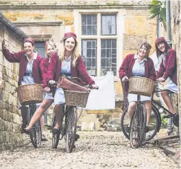  ??  ?? Pictured are staff at Miracle in Progress in the Call the Midwife shoot. Image courtesy of Jules Photograph­y.