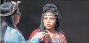  ?? [ Staatsoper/Pöhn] ?? Ausdruckss­tark: Anita Rachvelish­vili als Amneris (links), hier mit Kristin Lewis als Aida.